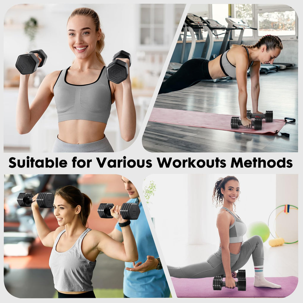 Adjustable Dumbbell Set 2lb 3lb 4lb 5lb E81764