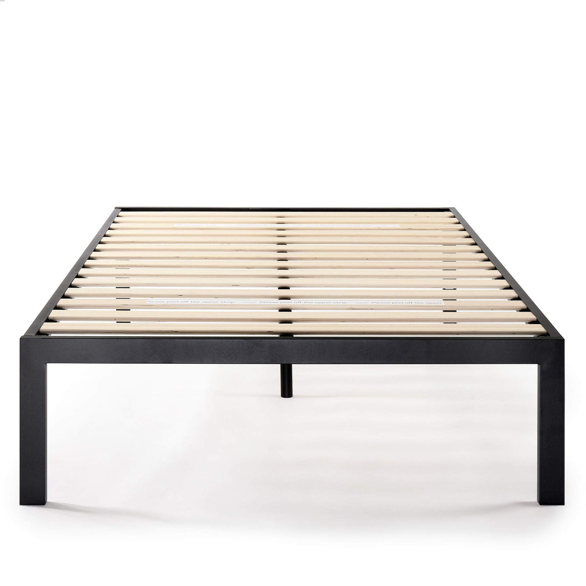 Queen 18 Inch Heavy Duty Steel Platform Bed with Wood Slat D8808