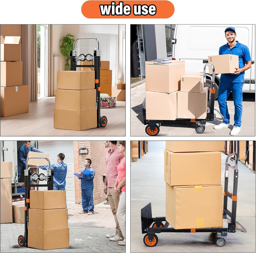 3 in 1 Folding Hand Truck 500lbs Capacity R612