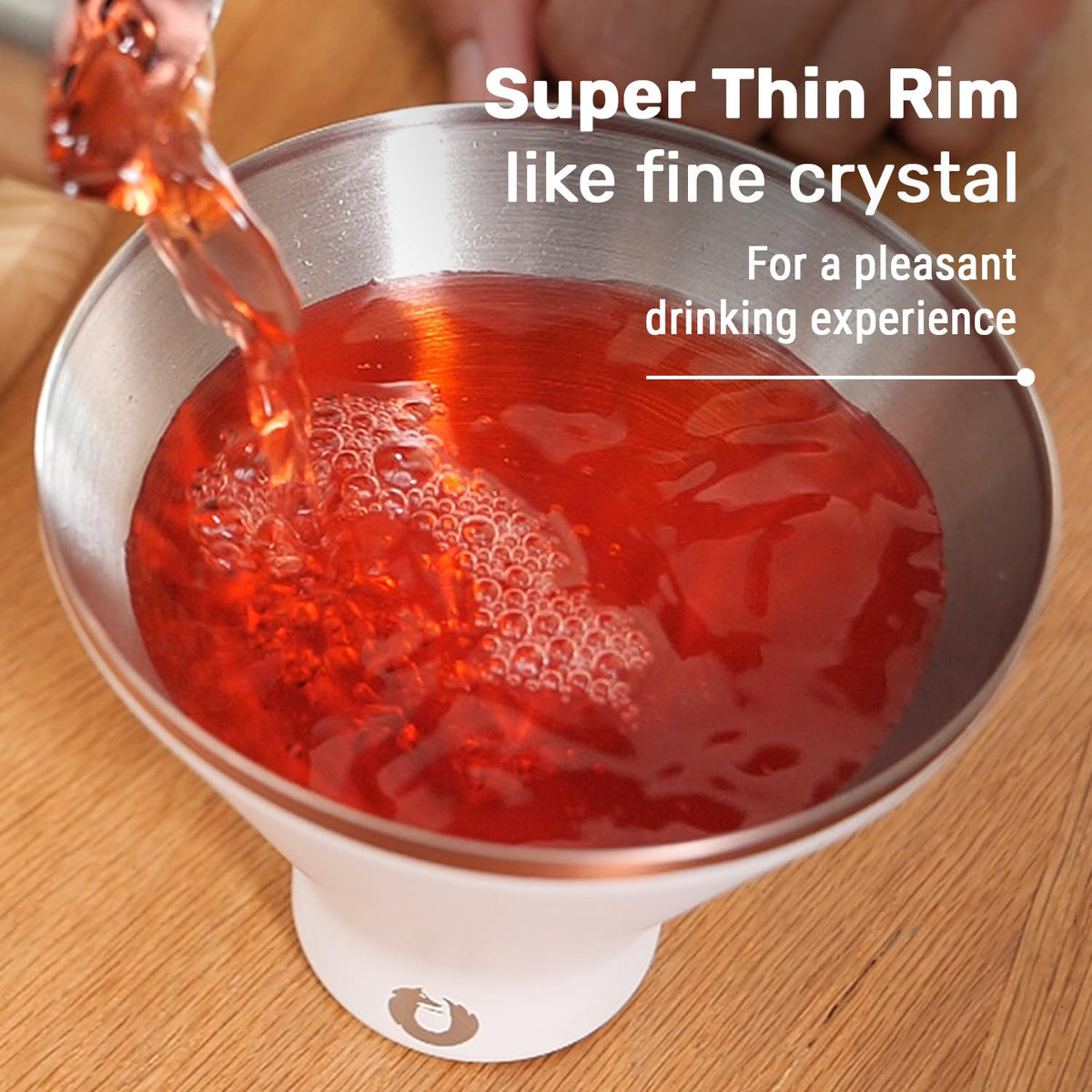 Vacuum Insulated Stainless Steel Martini Glass Set of 2, 8 oz R770