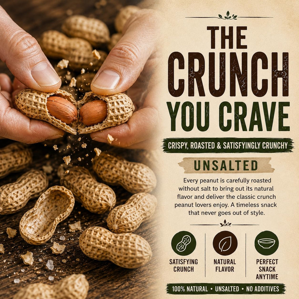 4 LB Unsalted Roasted Peanuts In Shell R1149