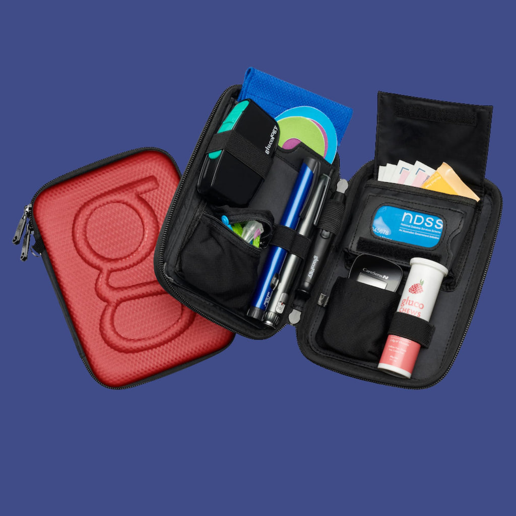 Red Hard Shell Diabetes Travel Case P454282