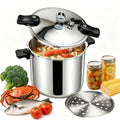 23-24QT Aluminum Pressure Cooker with Pressure Gauge T56971