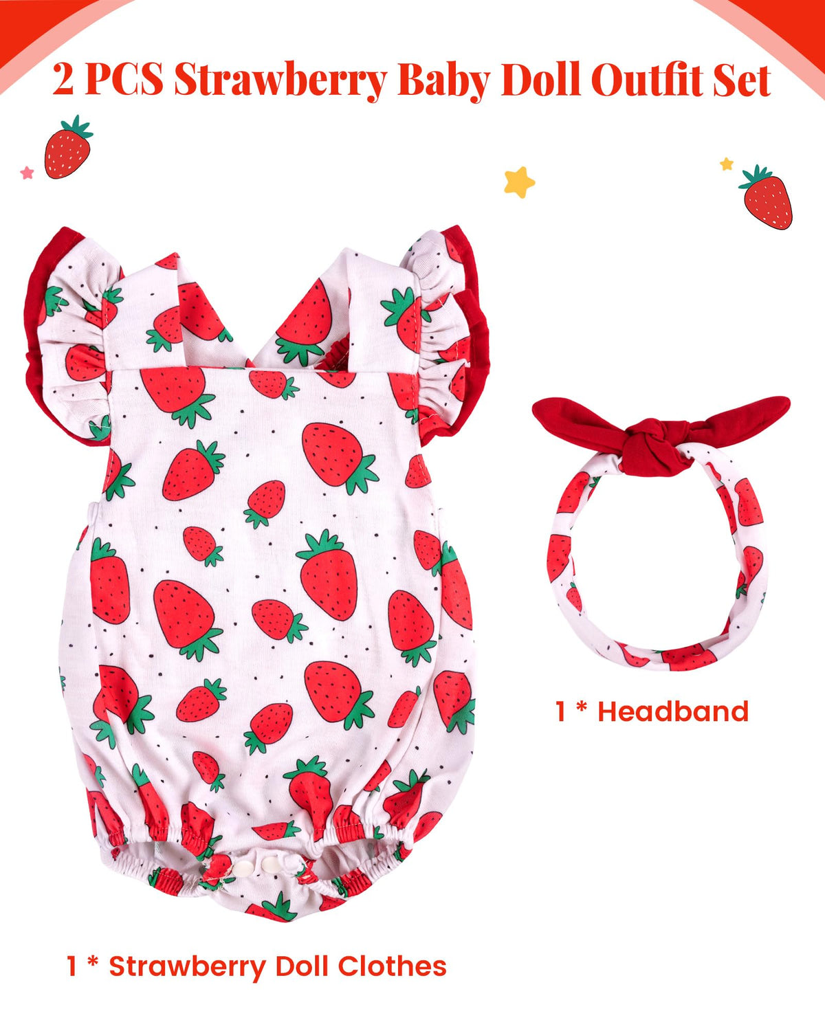 18-20 Inch Doll Clothes Strawberry Outfit T769604