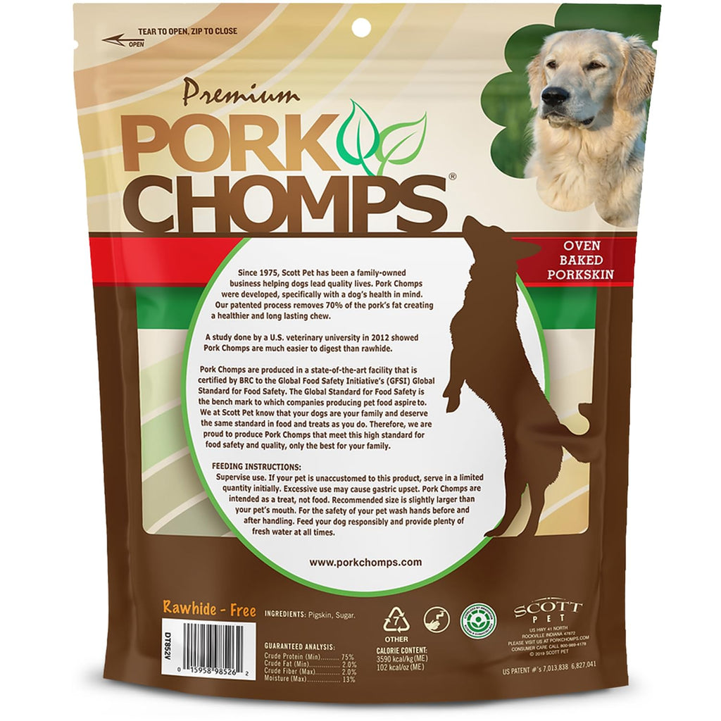Pork Skin Dog Chews, 8in Rolls, 18ct D440182