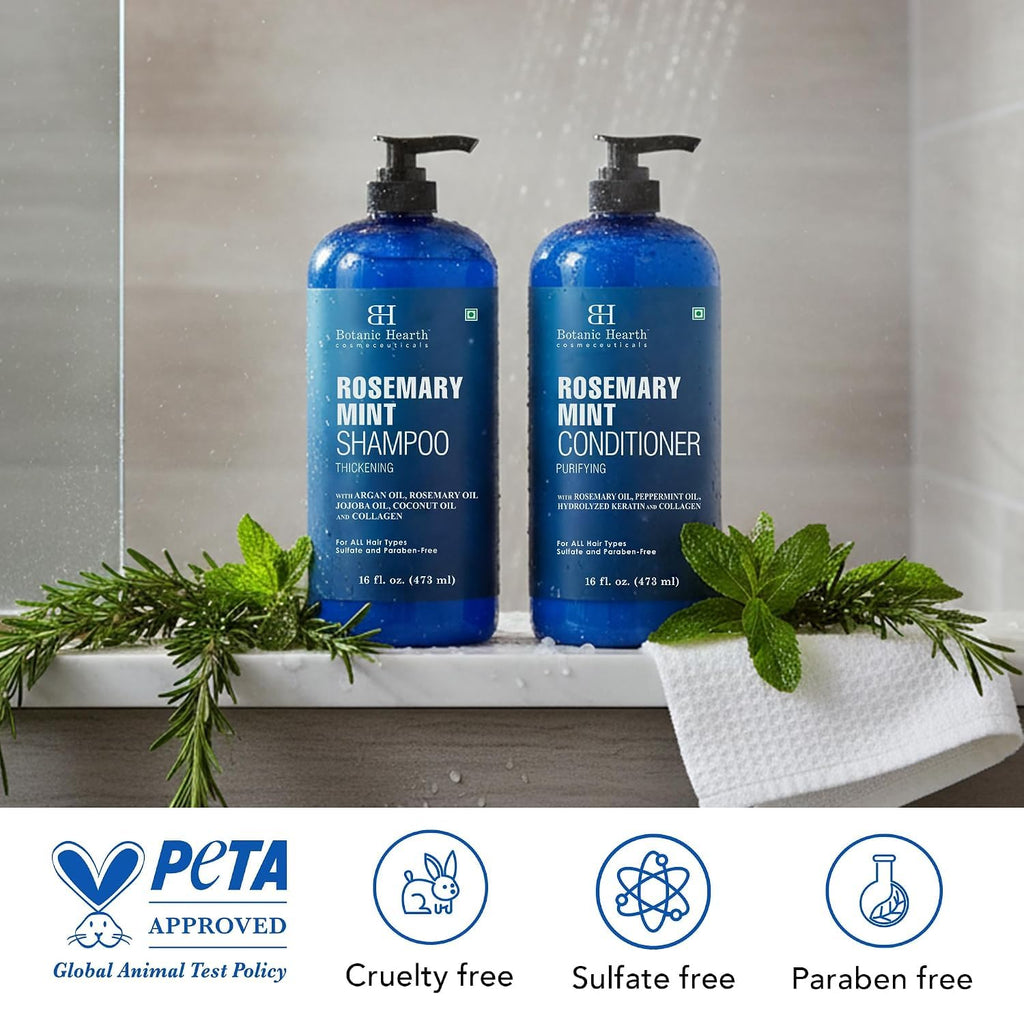 Rosemary Mint Shampoo and Conditioner Set 16 fl oz C5375