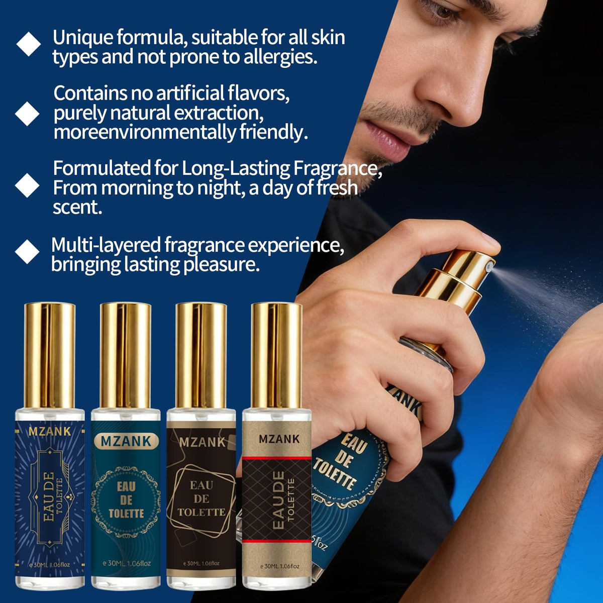 4 Pack 30ml Eau de Toilette Cologne W2649