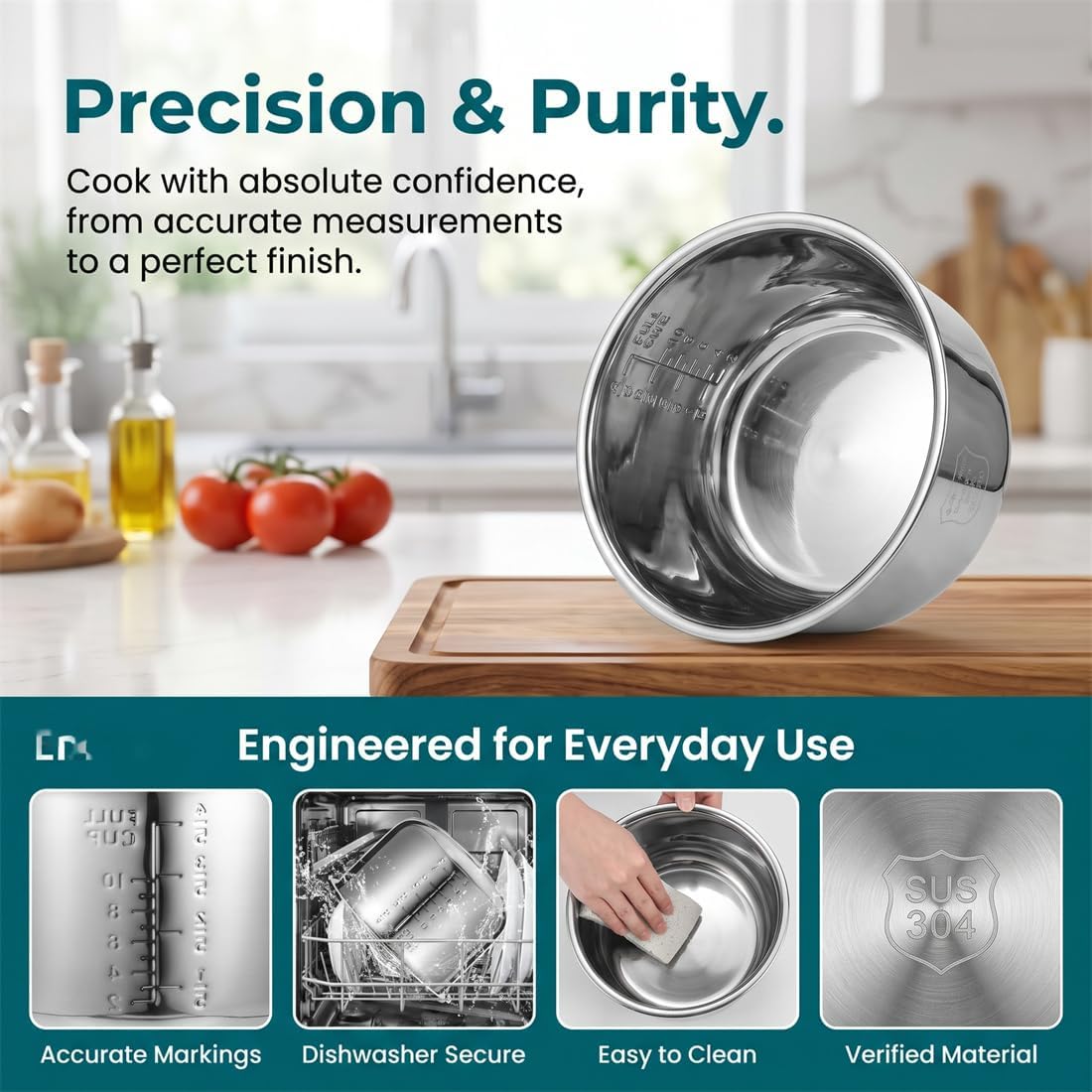 Stainless Steel 3L Rice Cooker Inner Pot Z11746