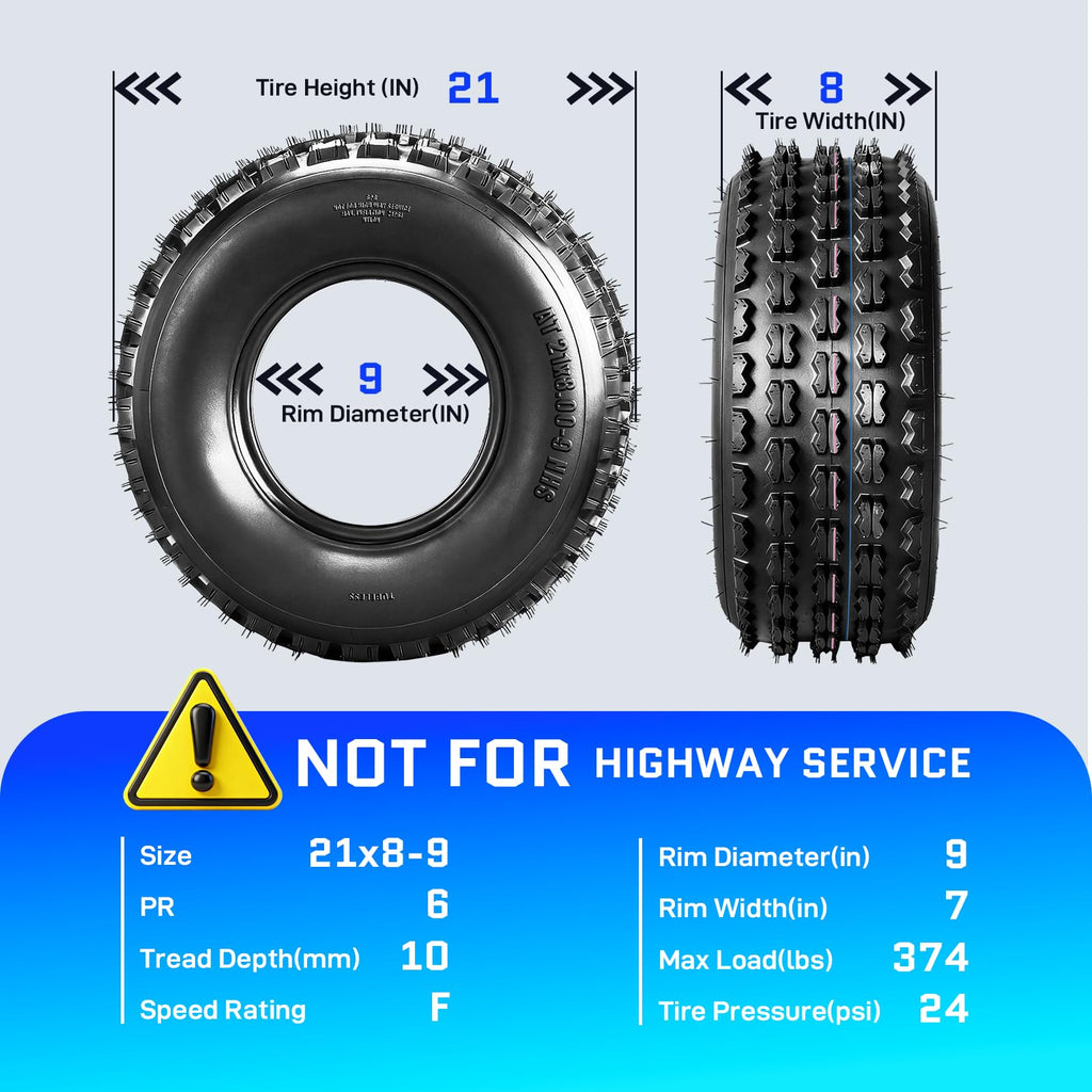 21x8-9 All-Terrain ATV/UTV Tires Set of 2 R63959