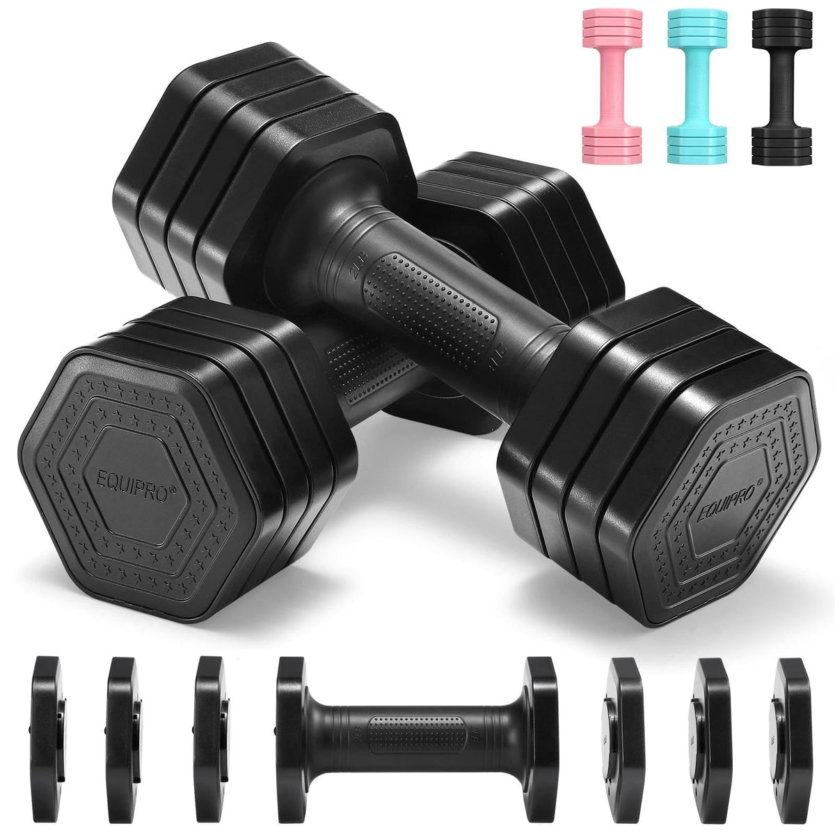 Adjustable Dumbbell Set 2lb 3lb 4lb 5lb E81764