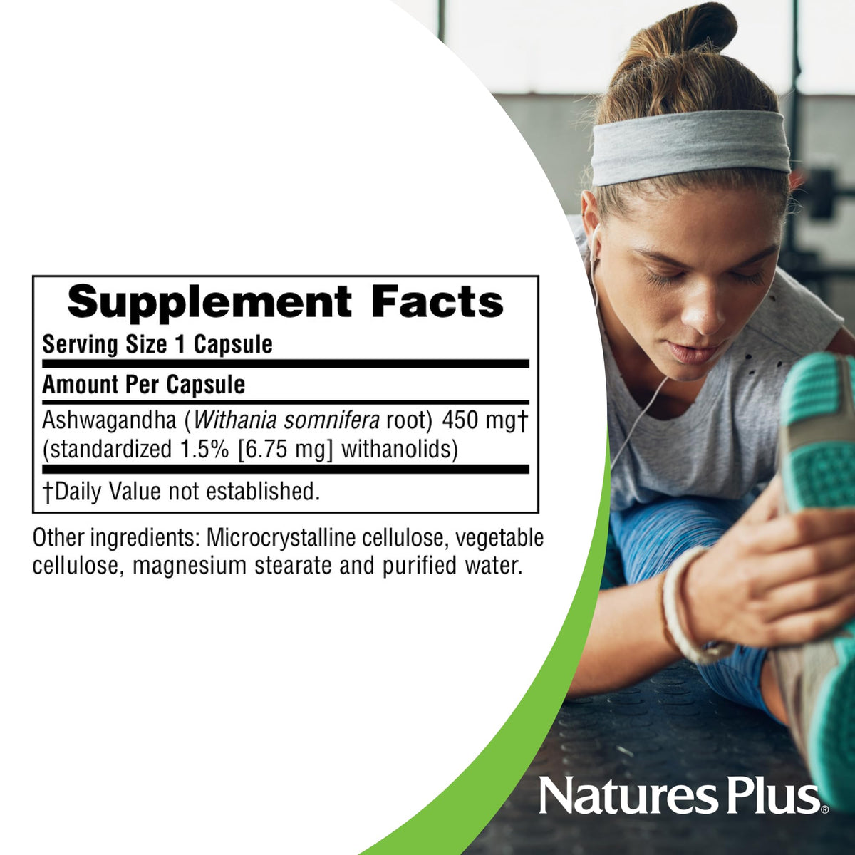 Ashwagandha 450 mg 60 Vegetarian Capsules B978