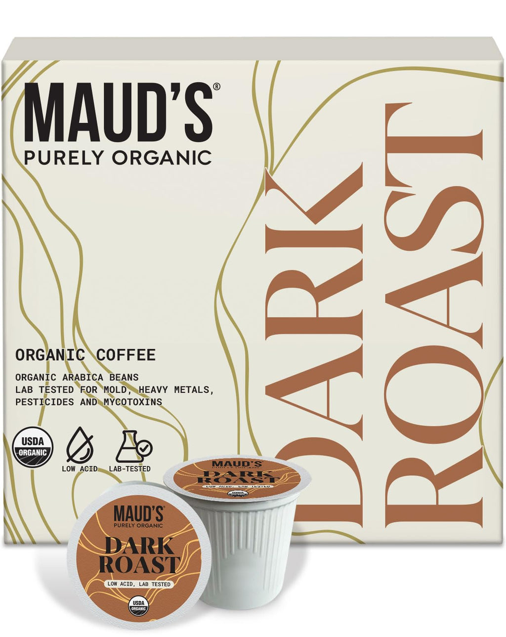 Organic Low Acid Dark Roast Coffee Pods 16ct A142