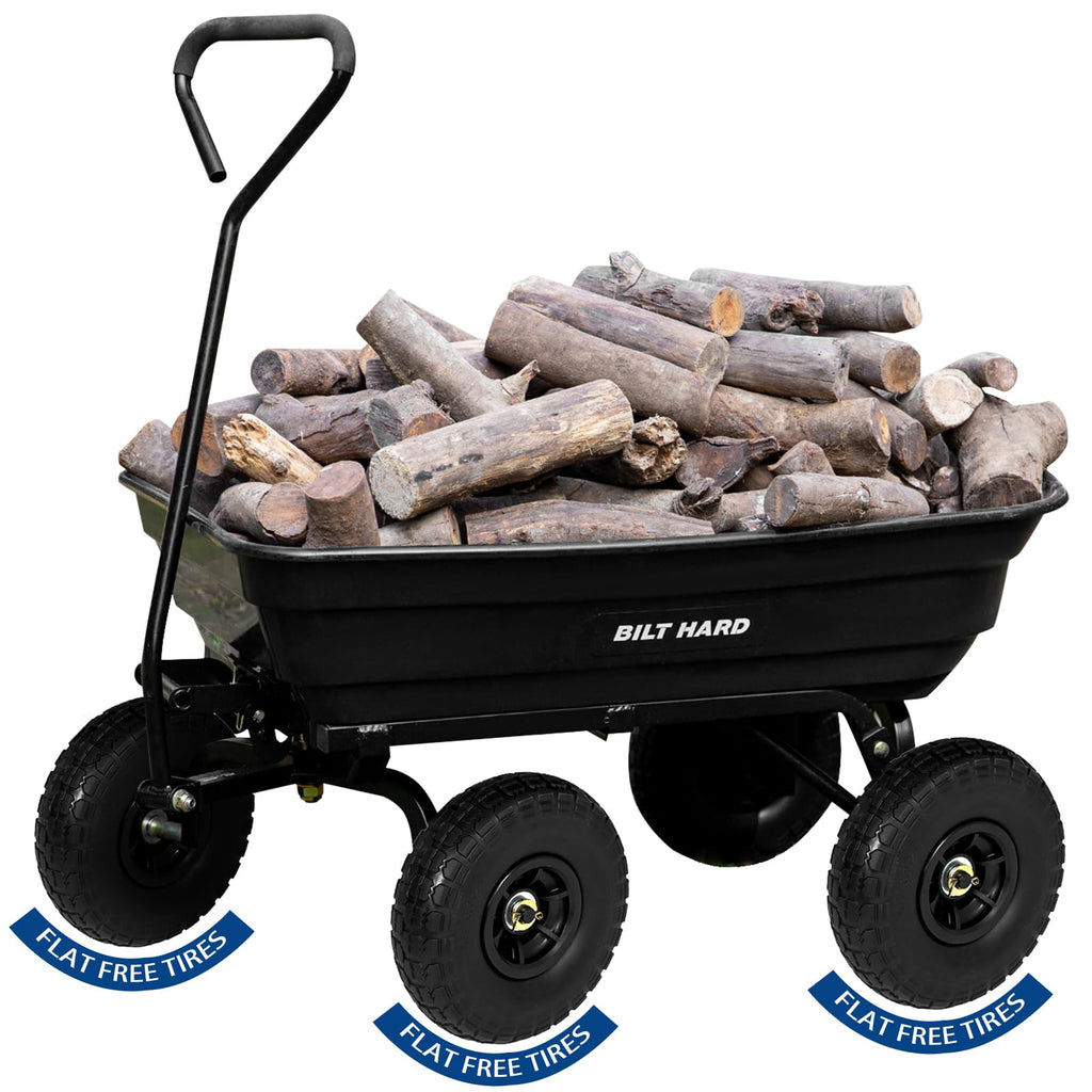 Poly Garden Dump Cart 600 lbs 4 Cu Ft B979