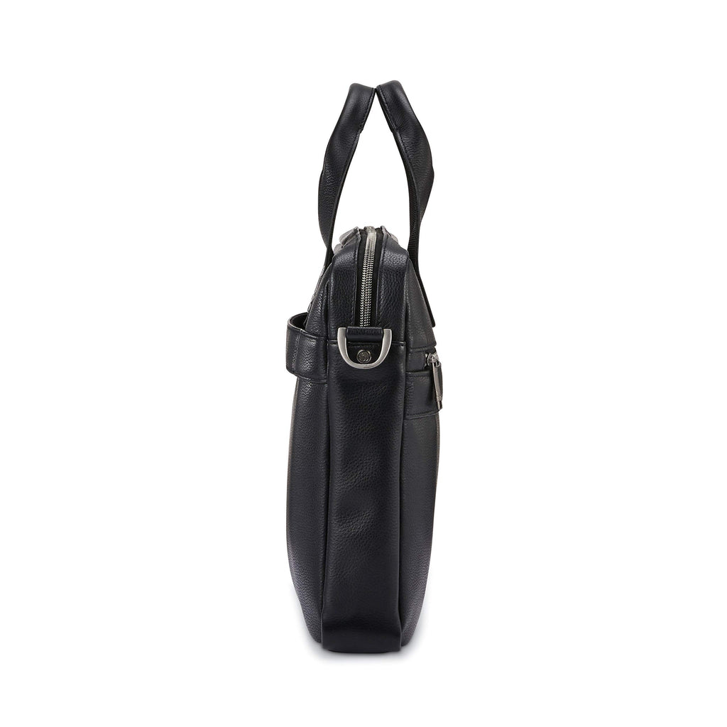 Black Leather Slim Brief R5162