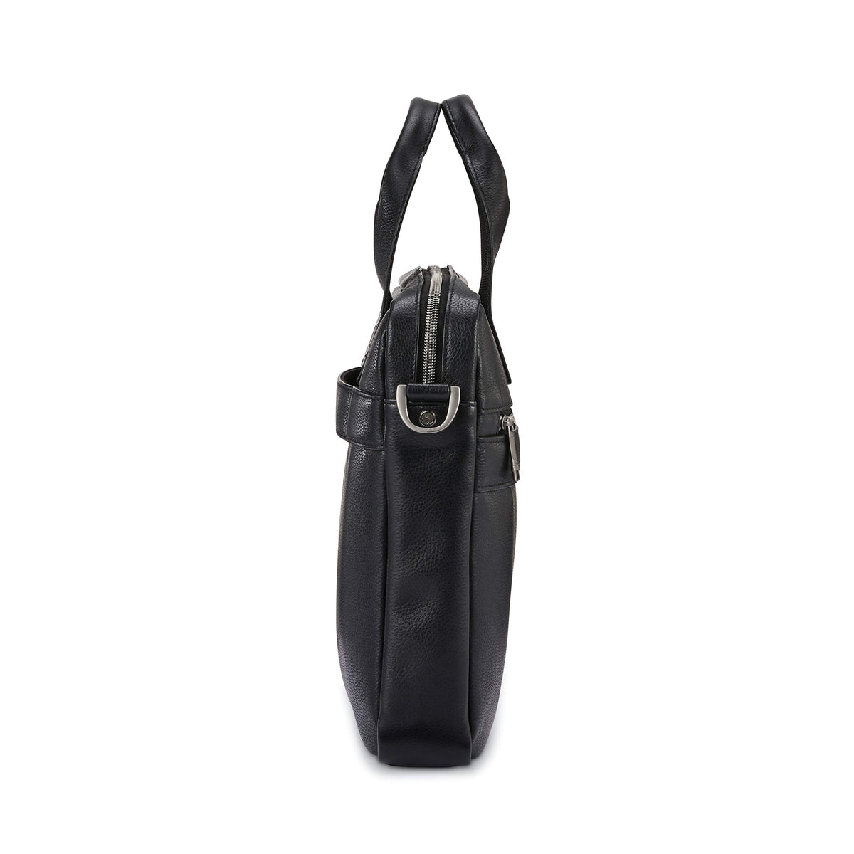 Black Leather Slim Brief R5162
