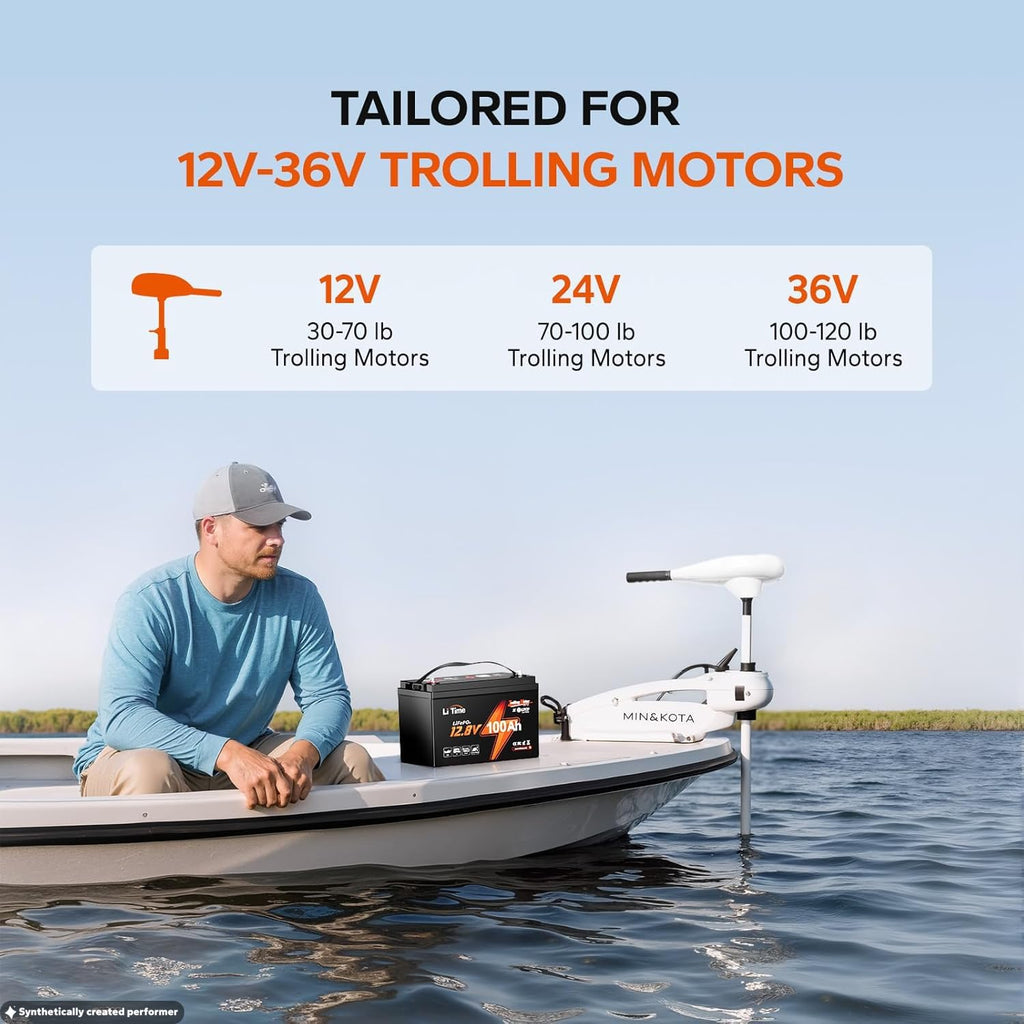 12V 100Ah LiFePO4 Trolling Motor Battery V181778