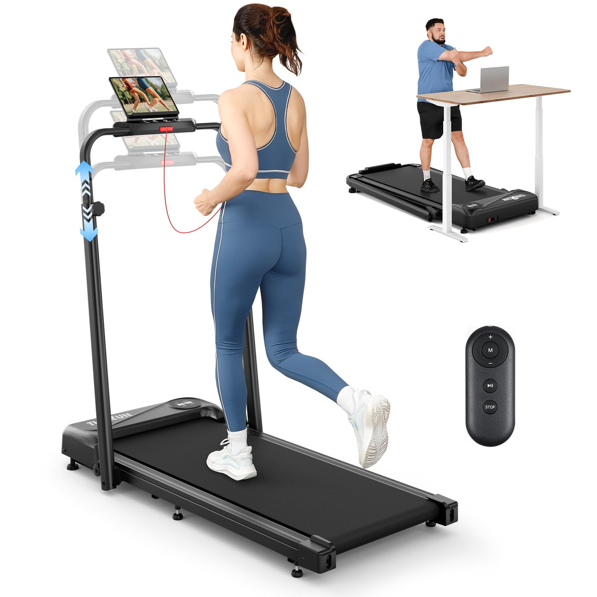 Walking Pad with Handle Bar Q82338