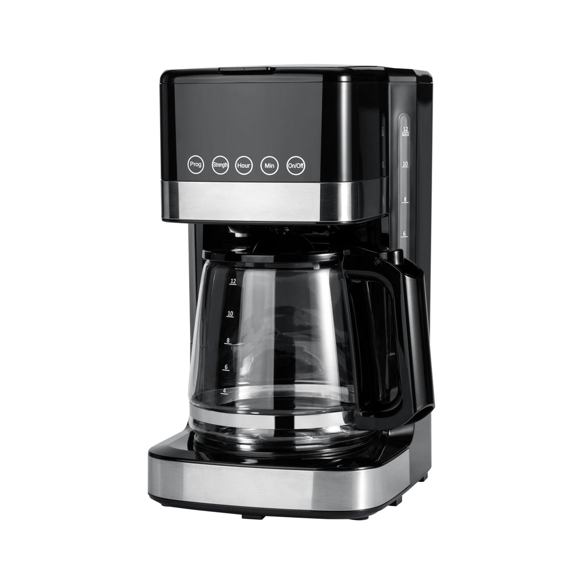 12 Cup Programmable Drip Coffee Maker with Glass Pot J224