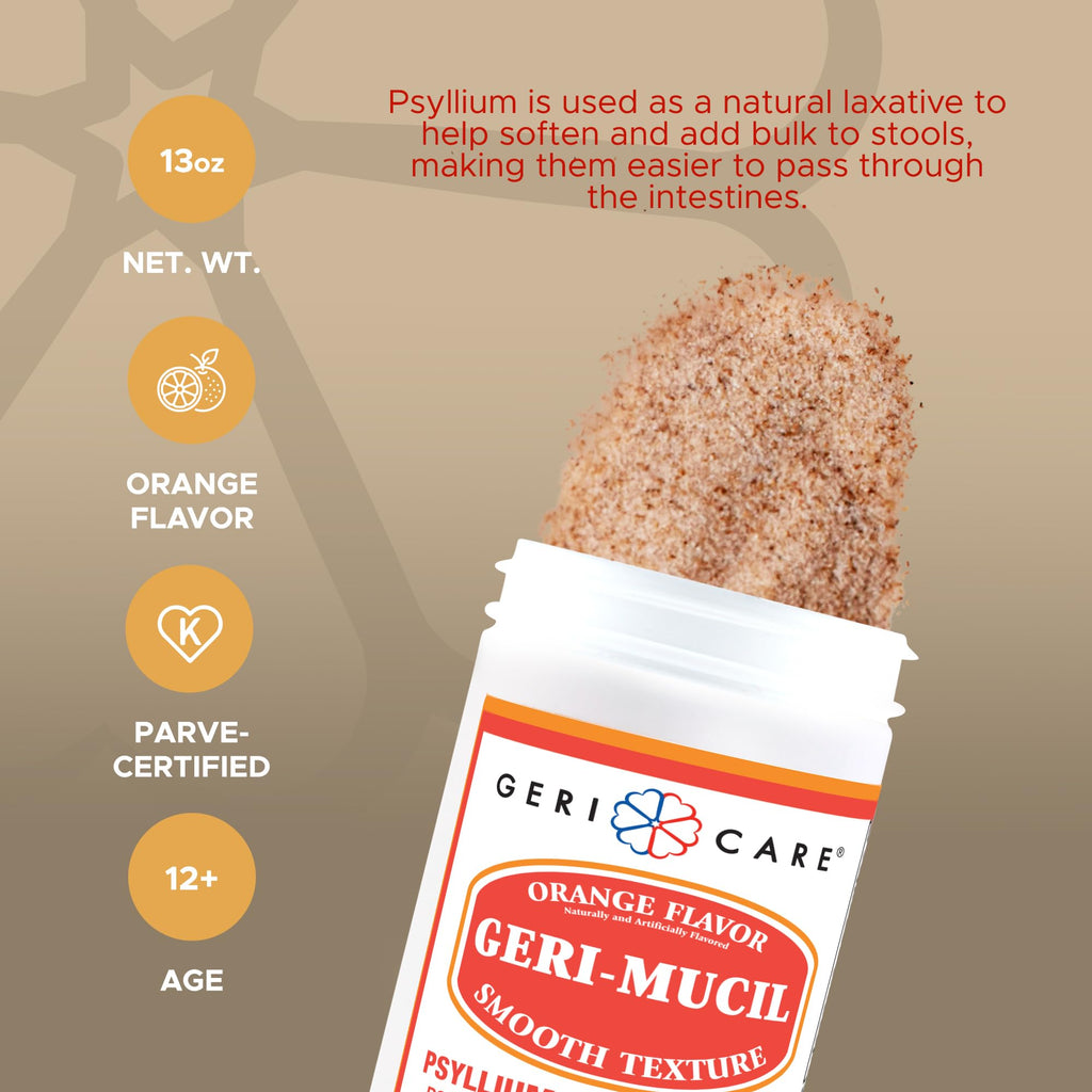 Orange-Flavor Psyllium Husk Fiber Powder 13oz P494