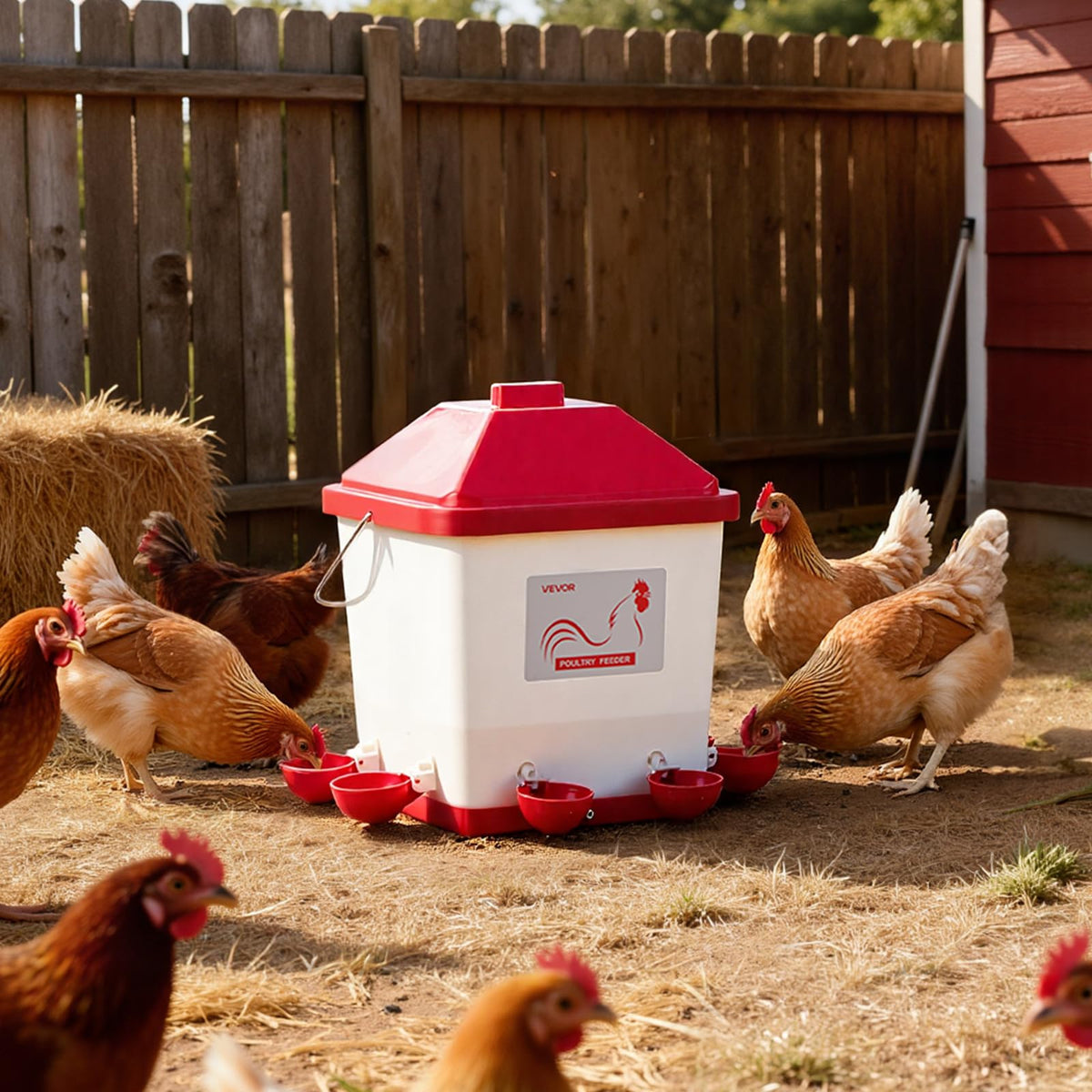 5 Gallon Automatic Chicken Waterer with 6 Water Ports O8975