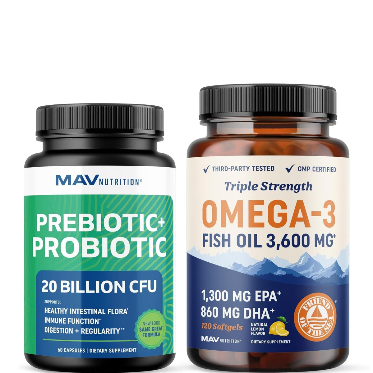 Omega 3 Fish Oil and Probiotic Capsules B305