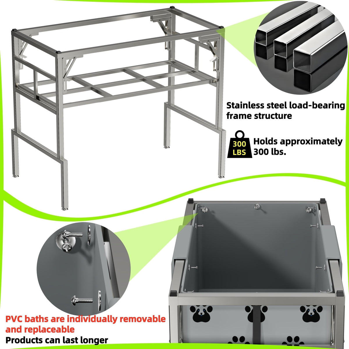 Portable Foldable Dog Bathtub H436969