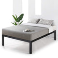 Queen 18 Inch Heavy Duty Steel Platform Bed with Wood Slat D8808