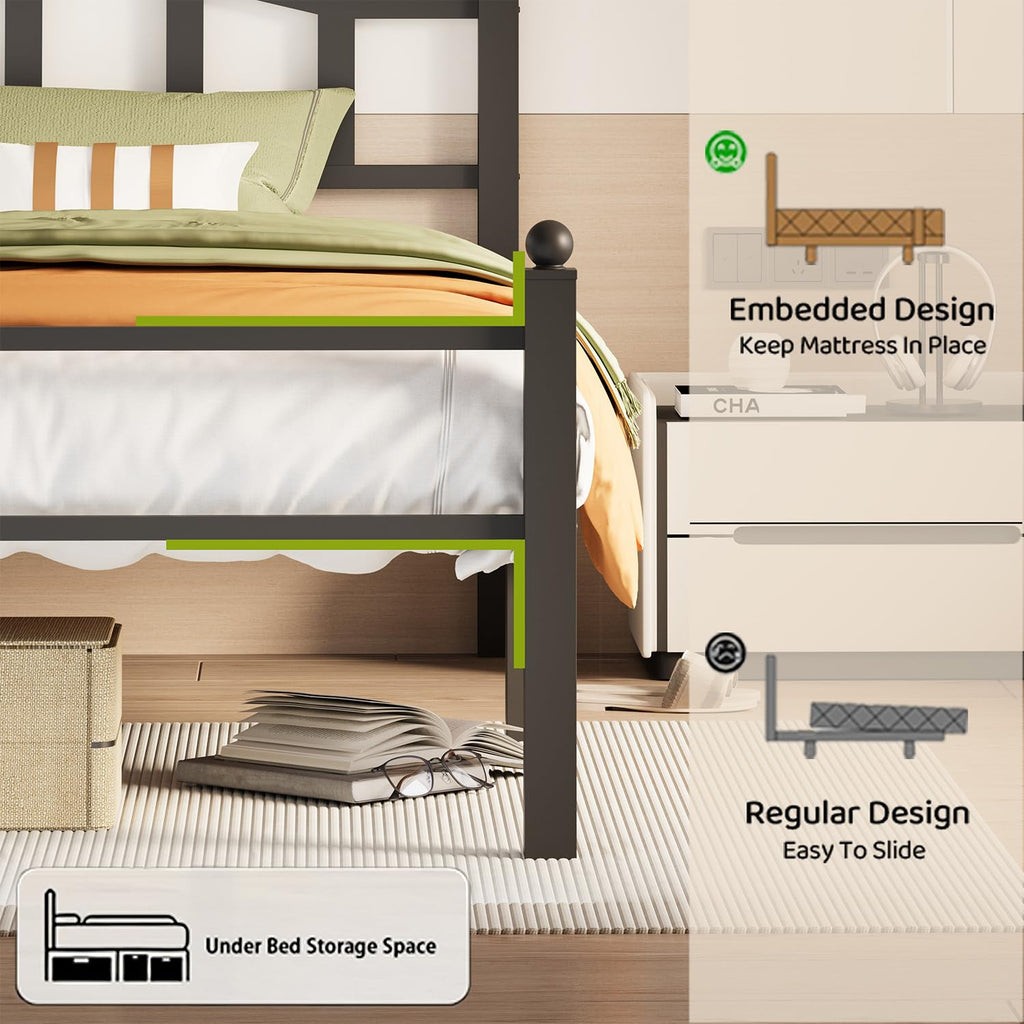 Twin Bed Frames with Headboard A5326