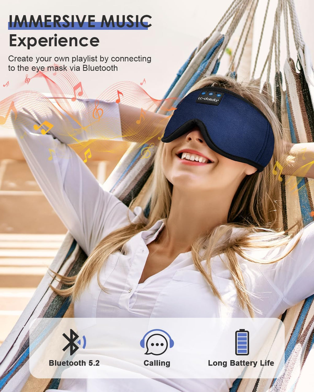 Sleep Mask with Bluetooth Headphones O91475