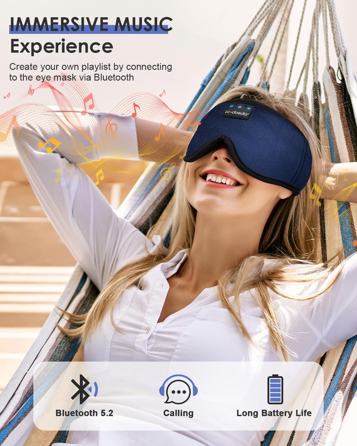 Sleep Mask with Bluetooth Headphones O91475