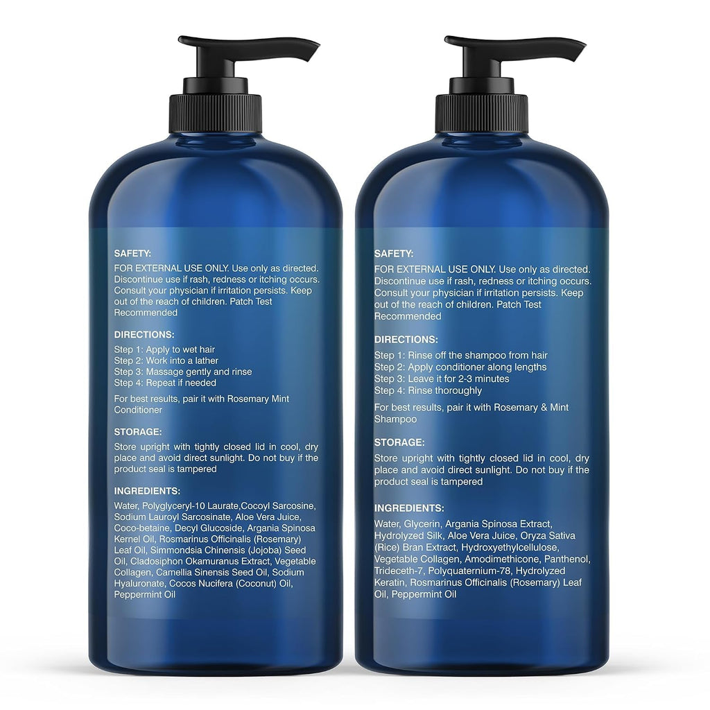 Rosemary Mint Shampoo and Conditioner Set 16 fl oz C5375