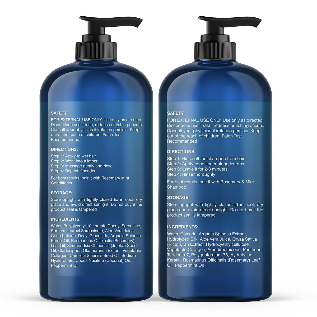 Rosemary Mint Shampoo and Conditioner Set 16 fl oz C5375