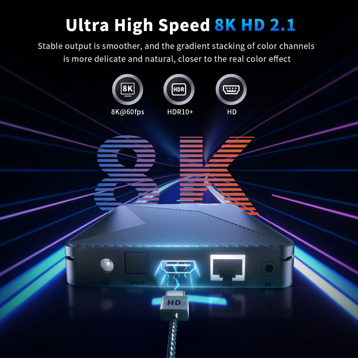 Android 14.0 TV Box 2GB RAM 16GB ROM 4K HDR10+ M468328