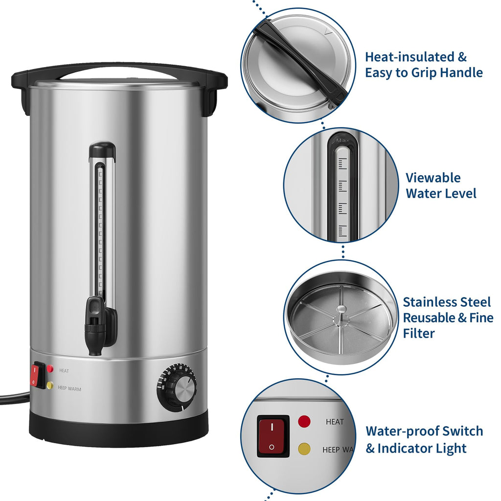 70-Cup Stainless Steel Coffee Urn P72161