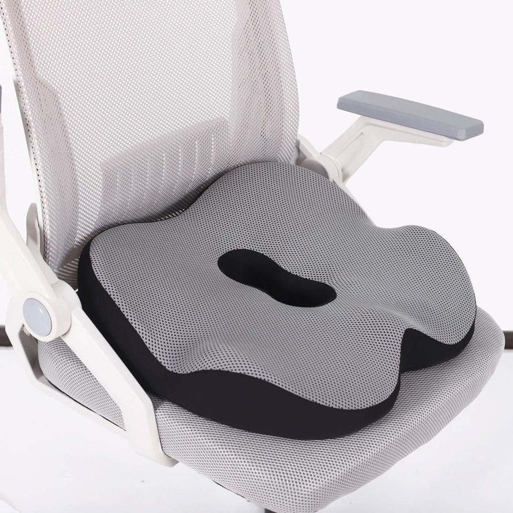 Booster Seat Cushion with Removable Washable Cover Grey C2841