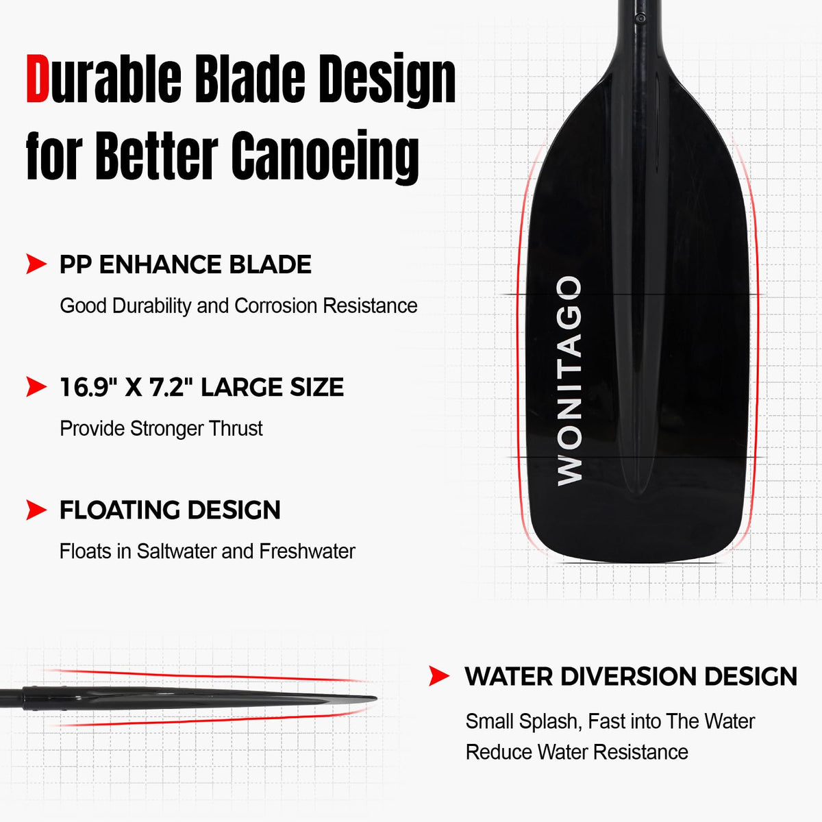Adjustable Collapsible Boat Paddle Z37302