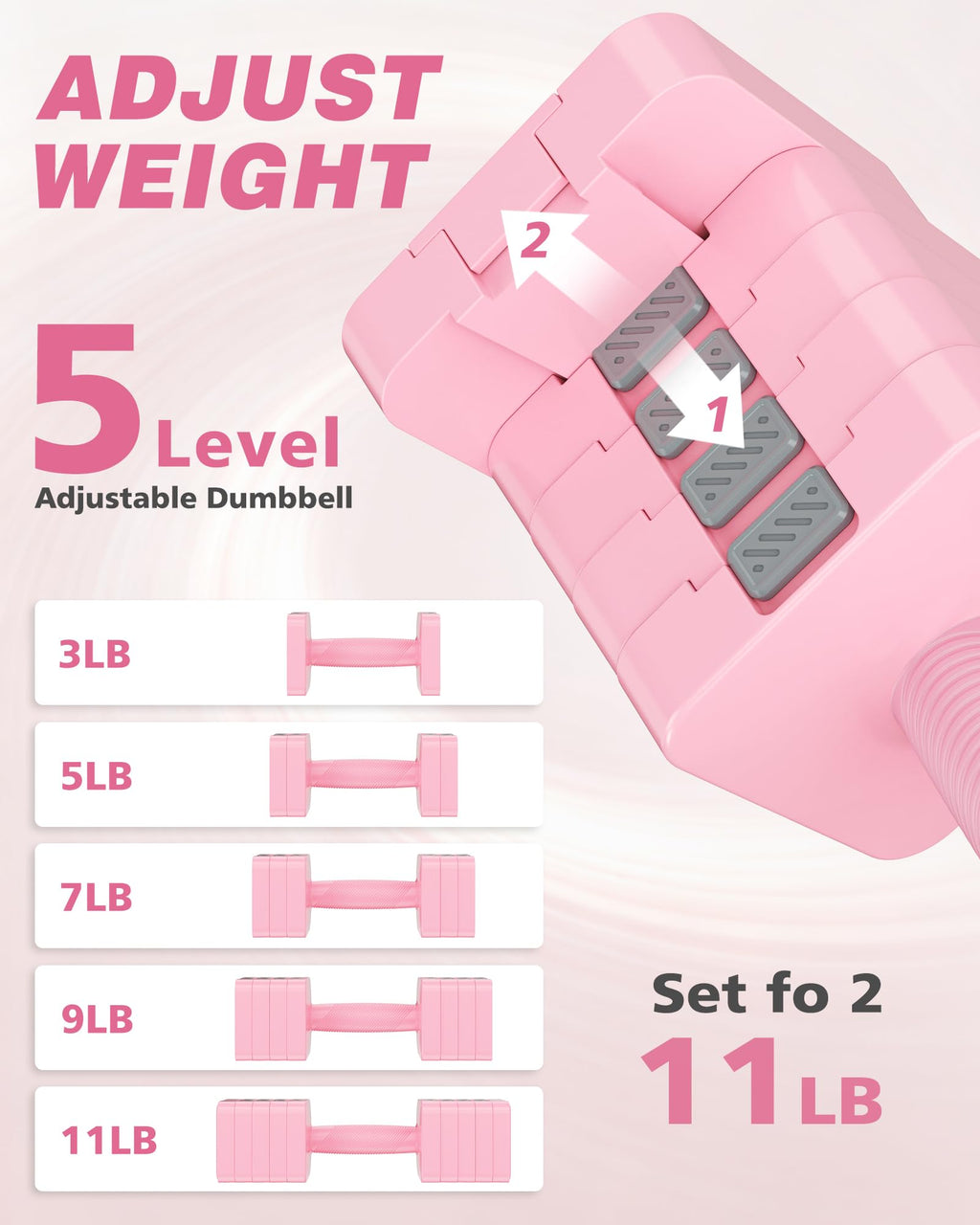 Adjustable Dumbbell Set of 2 K1362