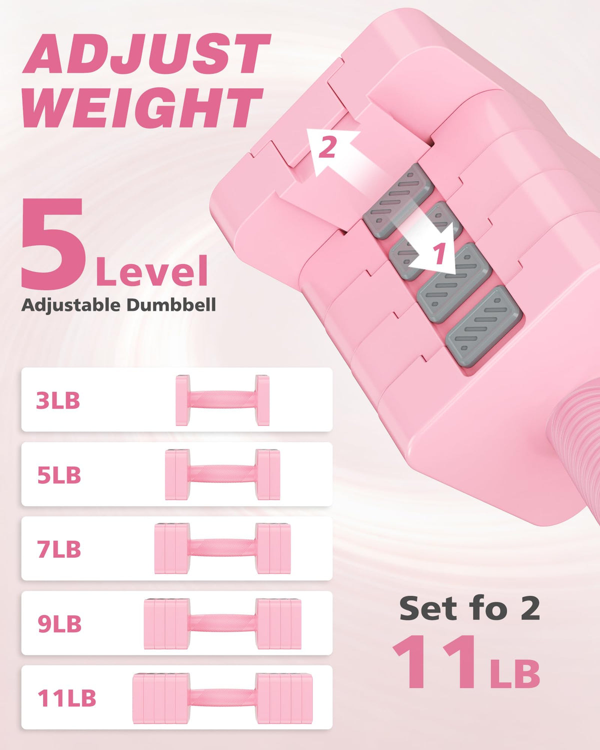 Adjustable Dumbbell Set of 2 K1362