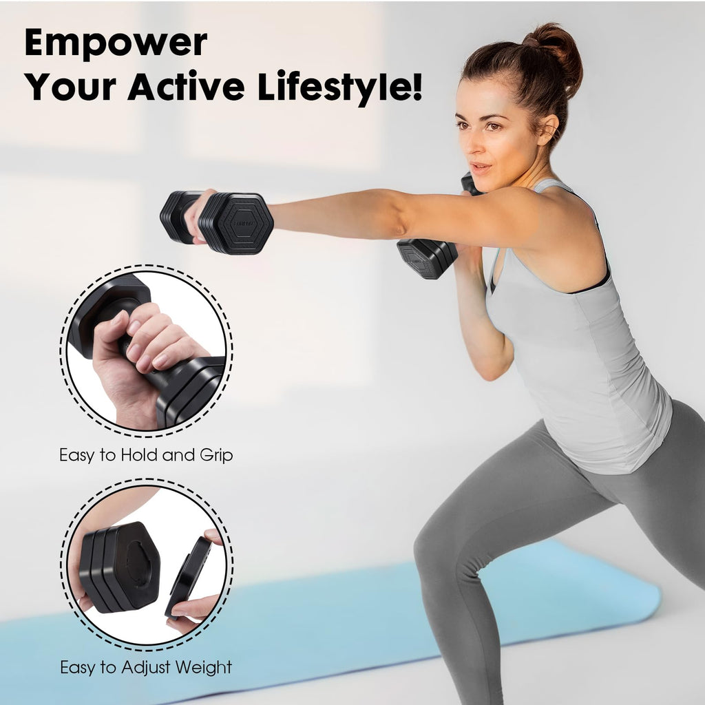 Adjustable Dumbbell Set 2lb 3lb 4lb 5lb E81764