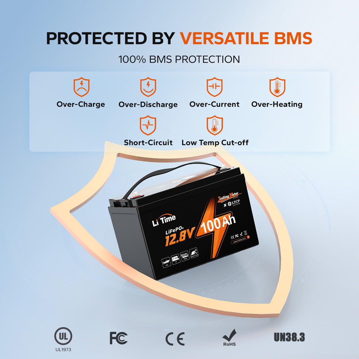 12V 100Ah LiFePO4 Trolling Motor Battery V181778