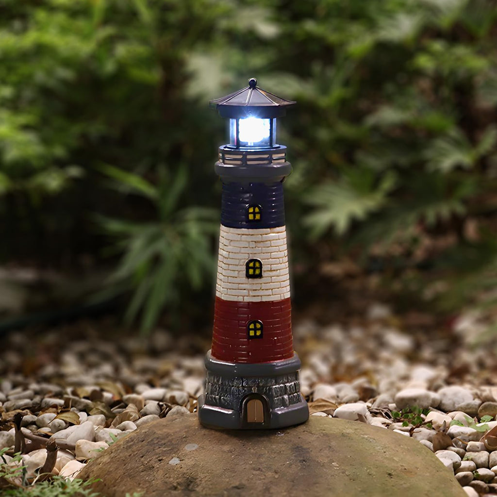 Solar Lighthouse Outdoor Garden Statue L9160