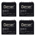 6V 210AH Dual Terminal SLA Replacement Battery 4 Pack B369