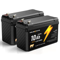 12V 10Ah Lithium LiFePO4 Battery 2 Packs N131687