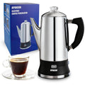 12 Cup Stainless Steel Electric Coffee Percolator U9658