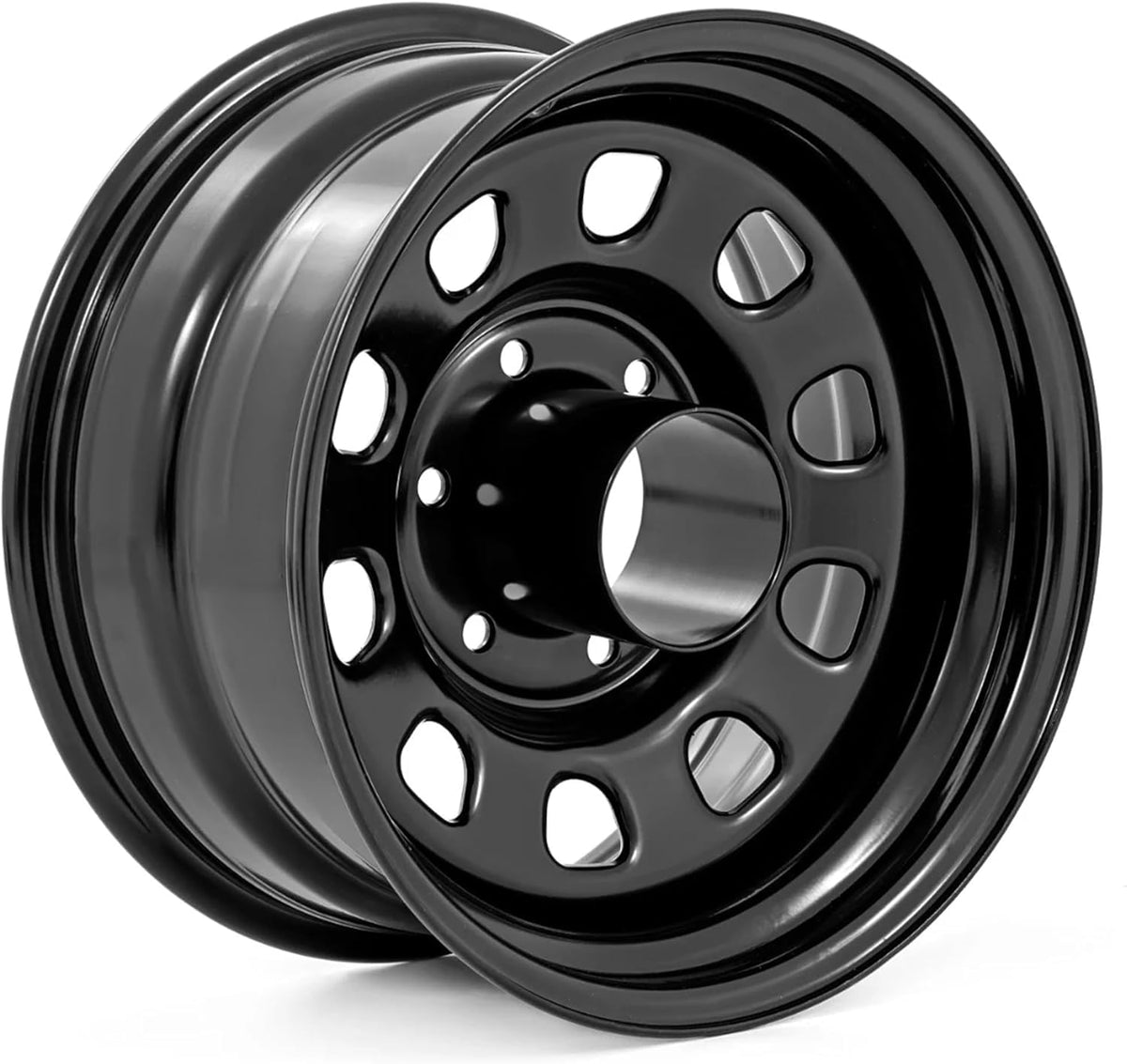 Black Steel 16x8 5x5 Bolt Pattern Wheel N3813