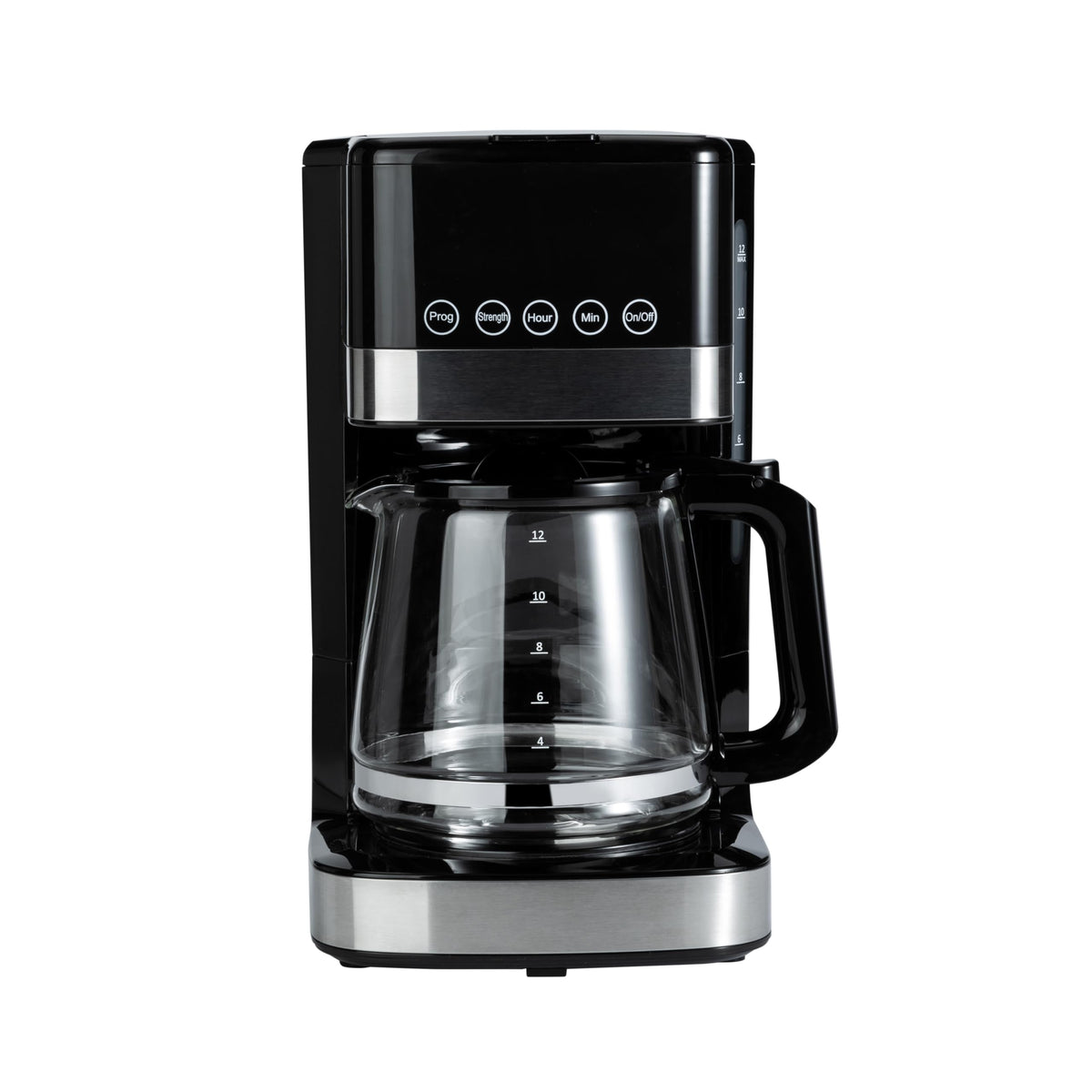 12 Cup Programmable Drip Coffee Maker with Glass Pot J224