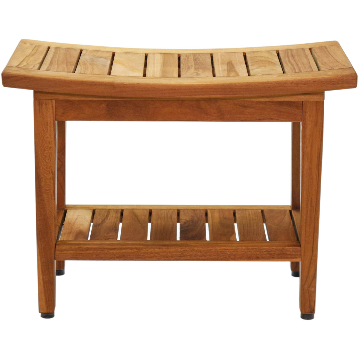 24" Teak Shower Bench with Shelf V35971