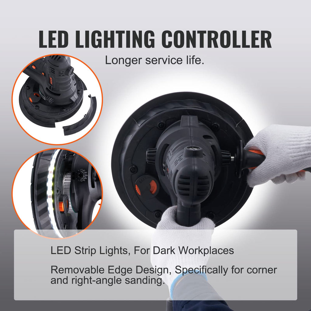 800W Electric Drywall Sander with 12 Sanding Discs I41226