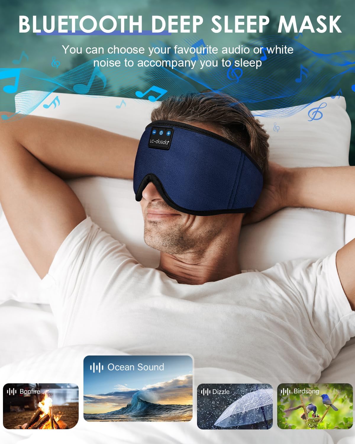 Sleep Mask with Bluetooth Headphones O91475