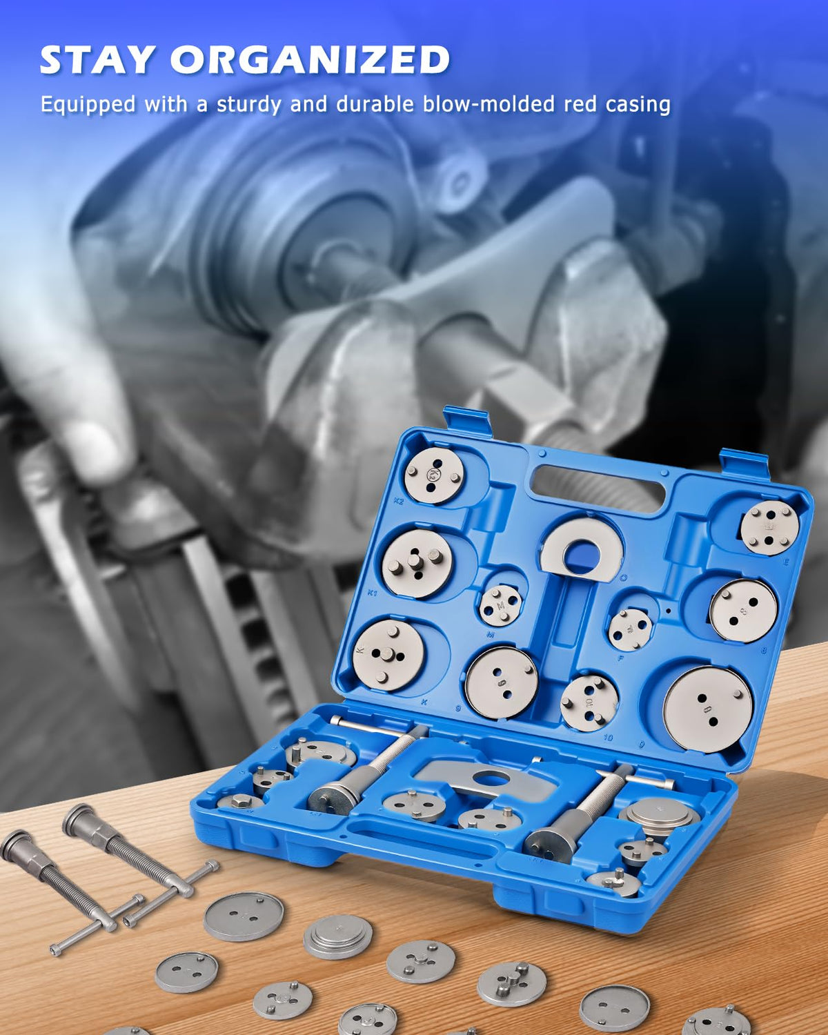 Disc Brake Caliper Piston Rewind Tool Kit Set T929027
